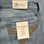 7 For All Mankind Sky Blue Boot Cut Jeans Photo 1