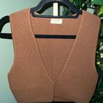 Babaton  for ARITZIA Sculpt Knit Cropped Tank Top in Brown Carlotta Size Large Photo 2