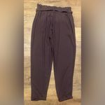 Maurice's NWOT Linen Blend Tie-Waist Trousers W/ Paper-Bag Waist Size Medium Photo 4