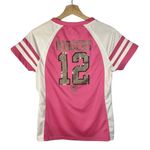 Majestic  Pink & White #12 Aaron Rodgers Green Bay Packers Jersey S Photo 1