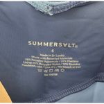 Summersalt  Size 4 Wrap One Piece Tie Front Swimsuit Sky Blue Lined Cup Swimwear Photo 6