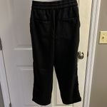 Workshop Republic Clothing Workshop Black 100% Lyocell Pull-on Drawstring Capri Pants w/ Pockets- Medium Photo 8