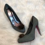 Paris Hilton Adanna Suede fur top heels Size 6.5 Photo 2