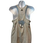 Adidas  Women's Heather Gray Open Back Tank Top Medium Photo 2