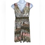 Just Love Vintage  Y2K Animal Print Smocked Midi Sundress Boho Medium Photo 6