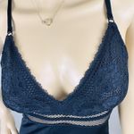 Gilligan & O'Malley Large Small Lace Chemise Lingerie Nightie Mesh Accent Sexy Black Photo 3