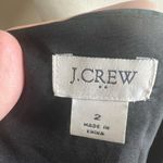 J crew factory satin black crepe fitted peplum blouse size 2 Photo 7