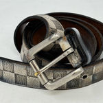 Levi's  Check‎ Print Leather Belt Size M 34-36 Photo 0