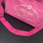 Prada  Pink Canvas Tote Bag Photo 3