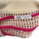 ZARA Oversized Crochet Knit Cardigan With Stripes Size XL Photo 6