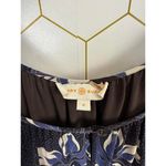 Tory Burch Lisa Silk Blue Floral Sheer Sleeve Blouse - Size - 4 Photo 4