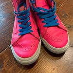Vans Old Skool S8 Hi Top Hot Pink Leather Shoes Photo 7