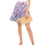 Poupette St. Barth Mini Skirt Lisa Panelled Blue Kookoo Bird Small/Medium Photo 0