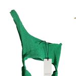 Bond Eye Rico Green One Shoulder Cut Out One Piece Crinkle Swimsuit One Size Photo 2