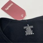 Cosmolle AirWear‎ Long Sleeve Top NWT Athletic Crop Shirt Large Black Thumbholes Photo 8