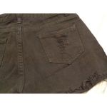 SheIn NEW women's medium black destressed denim jean shorts Photo 5