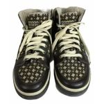 Skechers  Womens Brown Gold Plaid Leather Sherpa Lined High-Top Sneakers Size 6.5 Photo 7