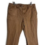 Sundance Pants Womens 12 Brown Cotton Stretch Straight Leg Chino Casual Photo 1