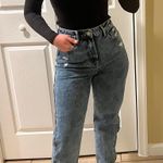 High Waisted High Rise Mom Fit Jeans Boyfriend Jeans Ripped Pants Denim Loose Ankle Crop Leggings Treggings Track Pants Blue Size XS Photo 7