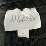 Anthropologie Mare Mare Black Smocked Crop Tube Top Linen Size Medium M Photo 5