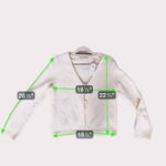 Abercrombie & Fitch NWT  Coquette Bow Tie-Front Cardigan Medium White Old Money Photo 6