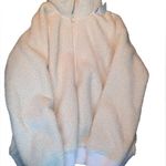 Athleta Jacket Womens Medium Ivory Tugga Sherpa Pockets Athleisure Photo 4