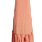 Nordstrom  Sleeveless Seersucker Maxi Dress Pink Desert Size Small Photo 0