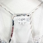 Cami NYC  Racer Georgette Floral Stripe Silk Tank Top Blouse XS Photo 3