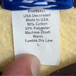 Vintage 90s Womens Autumn Leaves Double Collar Sweatshirt Size Large Made In USA Orange Photo 3