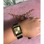 Lot of 4 Watches Charm Bracelet Mixed Metals Rose Gold Black Vintage Pink Photo 5