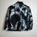 Eccoci Black Silver 3/4 Sleeve Blazer Jacket D29 Size 8 Photo 3