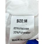 White Puff Sleeve Tie Back Ruffle Hem Mini Dress Medium Coastal Cowgirl Romantic Photo 6