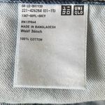 Uniqlo Women Jean Mini Skirt 36 Blue Mid Rise Raw Hem Casual Cowgirl Y2K Denim Photo 7
