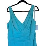 David's Bridal Brides Maid Dress F19831 Spa SZ 14 NWT Blue Photo 1