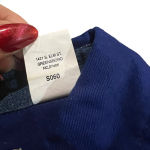 Wrangler Women's Large Blue Cropped Pearl Snap Tie Front Button Down Top Photo 4