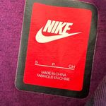 Nike sportswear women’s tech fleece crew zip back purple camo sweatshirt small Photo 8