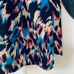 Cotton On Watercolor Print Lightweight Shift Silk Dressy Tank Slip Dress | L Photo 10