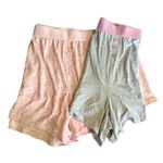 Lucky Brand Size XL 2-pack Pink Gray Super Soft Sleep Shorts NWOT Button Photo 0