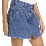 Free People Brand New Sidecar Denim Mini Skirt Photo 1