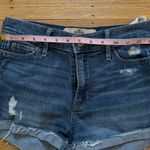 Hollister  Jean Shorts Womens Size 0 High Rise Cuffed Blue Denim Photo 8