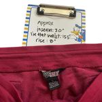 Vintage Y2K Crest Velvet Sweat Track Pants Low Rise Velour Women's Size Large Red Photo 2