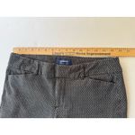 Old Navy  Pixie Pants Womens 8 Black Tiny Diamond Stretch Mid Rise Ankle Length Photo 7