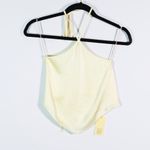 NEW Wilfred Aritzia Starcrossed Halter Neck Sleeveless Whipped Butter Crop Top Photo 0