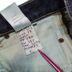 Rich & Skinny Jeans Size 28 W31"xL27.5" Straight Leg Jeans Distressed Blue Denim Pants Photo 9