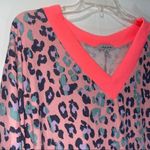 White Birch Neon Multicolor Color Leopard Top Medium Photo 4