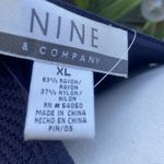 Nine & Co. Women's Navy V-Neck Sleeveless Knit Pullover Top XL NWT Classic Photo 5