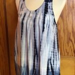 Tryst Hippie Chic Blue Tie Dye Tank Top Photo 6