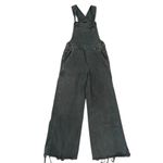 Aerie  Wide Leg Overalls Size Small Smoked Gray Photo 4
