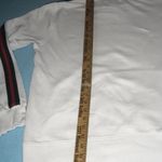 𝅺LIBERTADOR hooded sweatshirt dark green and red stripes on long sleeves size M White Size M Photo 6