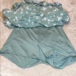 Hollister  Green Tiered Skater‎ Skirt Knee-Length Casual Photo 6